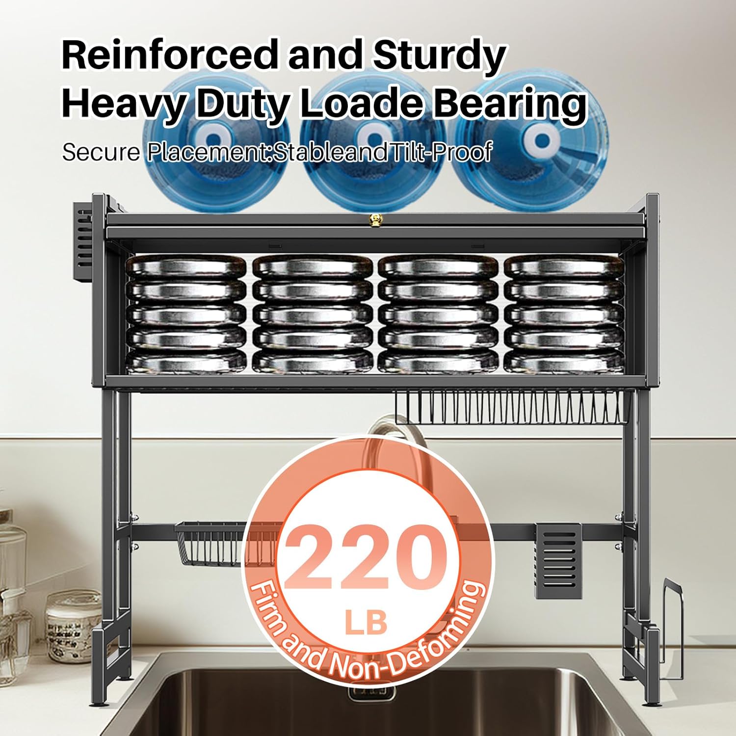 Escurridor de platos con tapa